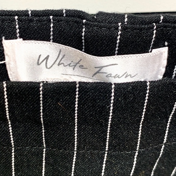 White Fawn Stripe Palazzo Overalls Skirt. Size/S - Picture 2 of 8